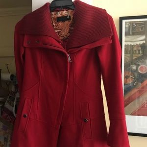 Steve Madden wool jacket w/ detachable cowl neck